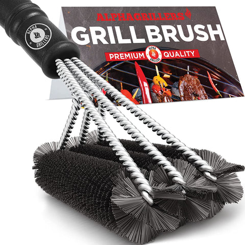Image of Grill Brush - Grill Cleaner Brush Grill Accessories for Outdoor Grill - Safe BBQ Brush for Grill Cleaning - Heavy Duty 17" Grill Brushes