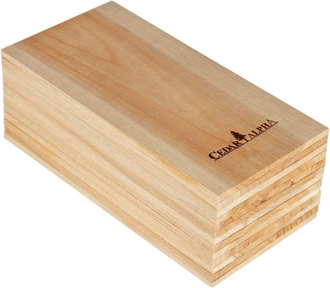 Image of 12 Pack Premium Cedar Planks for Grilling Salmon, Meat Fish and Veggies. Adding Extra Smoke and Flavor, Soaking Fast, Easy to Use Cedar Grilling Planks (11"X5.5", Natural Cedar Wood)