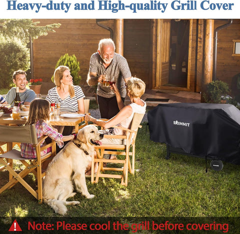 Image of Grill Cover for Outdoor, Upgraded Barbecue Grill Cover with Nano Coating，Heavy Duty Waterproof Char Broil Griddle Cover, 36 Inch Blackstone Griddle Cover for 1554, 1825，Weber BBQ Grill