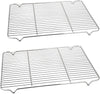 Baking Rack Cooking Rack Set of 2-16.6''X11.6'', P&P CHEF Stainless Steel Wire Cooling Drying Roasting Rack, Fits Half Sheet Cookie Pans, Commercial Quality, Oven & Dishwasher Safe