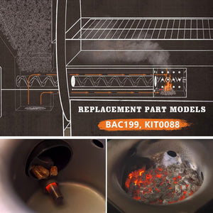 Igniter Hot Rod Replacement Kit Fit for Traeger Pellet Grills, Smoker Igniter Replacement Parts Also Compatible with Pit Boss 850 Grills