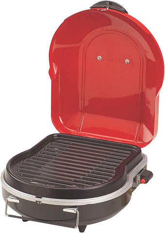 Image of Fold N Go 1-Burner Propane Grill, Lightweight & Portable Grill with Push-Button Starter, Adjustable Horseshoe Burner, Built-In Handle, & 6,000 Btus of Power for Camping, Tailgating, Grilling