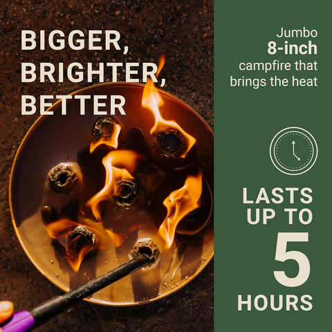 Image of Radiate XL 8" Portable Campfire as Seen on Shark Tank - up to 5 Hours of Burn Time - Reusable Travel Fire Pit for Camping and Beach - Great Alternative to a Real Fire - Made in USA (Eucalyptus Scent)