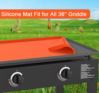 Griddle Mat for Blackstone Grill: 36 Inch Heavy Duty Food Grade Silicone Griddle Cover, Non-Stick Reusable BBQ Grill Mat for Outdoor Grill, Grill Accessories Protect Your Griddle from Dirt & Rust.