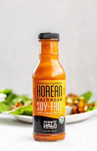 Image of (2 Pack) Ocean'S Halo, Organic Soy-Free Spicy Korean BBQ Sauce, 12 Ounce