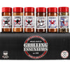 THE TAILGATE FOODIE Rare Pitmaster Gourmet Seasonings | 8 Pc Grill Essentials Gift Set | 6 Secret Competition BBQ Spice Blends for Ribs, Pork, Brisket, Chicken, Fish, Steak **Great Christmas Gift**