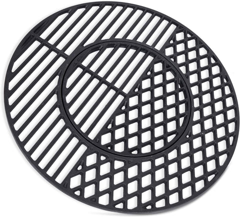 Image of X Home 8835 Cast Iron Grill Grate Replacement Gourmet BBQ System for Weber 22 Inch Kettle, Performer & Charcoal Grills, 21.5 Inch