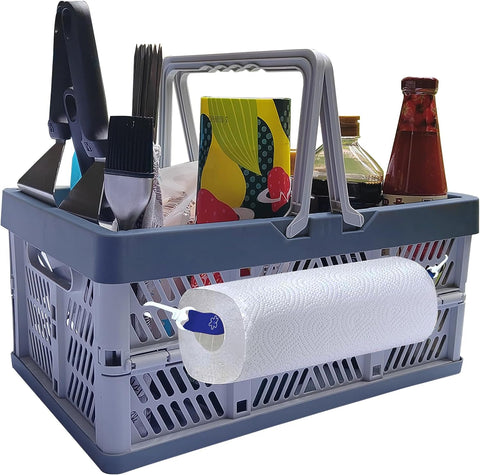 Image of BBQ Sauce&Tools Storage Basket It More Convenient for You to Carry Barbecue Sauce Tools Outdoors, on the Beach, and on Barbecues, and It Is Easier to Store Barbecue Sauce Tools.