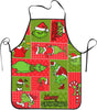 Christmas Apron for Women Adjustable Waterdrop Aprons Gifts for Family Friends Cooking Kitchen Chef