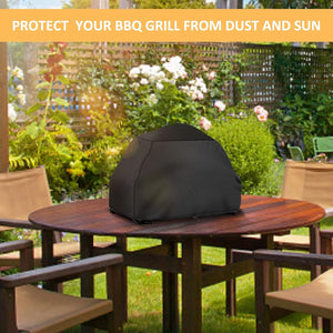 Grill Cover for Ninja Woodfire Outdoor Grill OG701, 420D Waterproof Grill Cover, Fade and UV Resistant BBQ Cover (Cover Only)