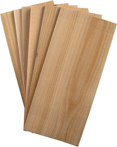 Image of 6 Pack Cedar Grilling Planks for Salmon and More. Sourced and Made in the USA.