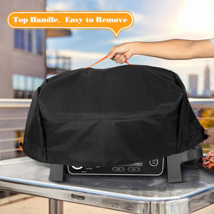 Grill Cover Compatible with Ninja OG701 OG751 Woodfire Grill, BBQ Grill Accessories Bag with Handle & Inner Pocket, Compatible with Ninja OG700 Series Outdoor 7-In-1 Grill Smoker, Cover Only
