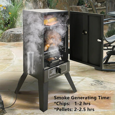 Image of Cold Smoke Generator with Lid & Air Pump, Portable Electric BBQ Smoker, Wood Pellets Outdoor Smoker, Grill Accessory Barbecue Tools for Meat Vegetable, Hot & Cold Smoking, Stainless Steel