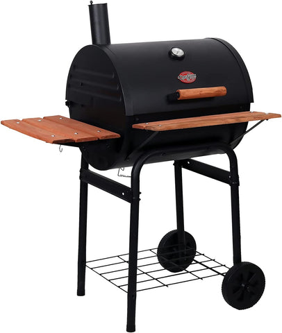 Image of Char-Griller E2123 Wrangler 635 Square Inch Charcoal Grill/Smoker, Black