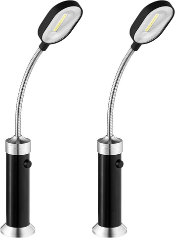 Image of BBQ Grill Lights (Set of 2) - Barbecue Grill Light Set for Outdoor Grilling - Super Bright COB LED Battery Powered Lights with Magnetic Base