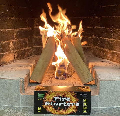 Image of Fire Starter - Fire Starters for Campfires Charcoal Grill Starter, Fireplace, Firepits, Smokers. Only One Piece to Light a Fire.10-15 Min Burns Time Height of Fire 6-7 Inch. Made Ukraine