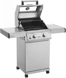 14633 2-Burner Stainless Steel Liquid Propane Gas Grill with Clear View Lid, LED Controls Mesa 200
