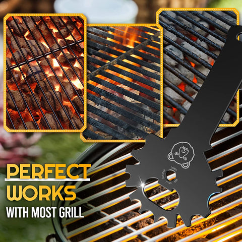 Image of Grilling Gifts for Men BBQ Grill Scraper - Christmas Stocking Stuffers for Men Women Grill Accessories Cleaner Scraper Cool Stuff Gadgets for Teens Adults Husband Dad Birthday Gifts Kitchen Gadgets
