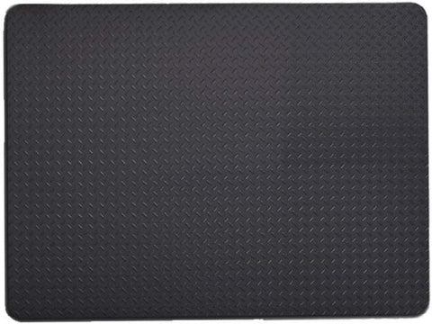 Image of - Large under Grill Mat - Black Diamond Plate, 36 X 48 Inches, for Outdoor Use