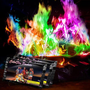 Fire Color Changing Packets Fire Pit, Magic Colored Flame for Campfires,Bonfire,Fireplace,Outdoor Fire Pit,Magical Fire Packets Flame Camping Essentials Indoor Outdoor Fire-12 Pack