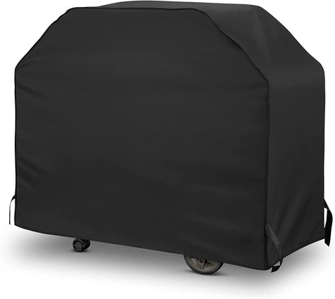 Image of Mightify Grill Cover 60-Inch, Heavy Duty Waterproof Gas Grill Cover, Outdoor Fade Resistant BBQ Grill Cover, All Weather Protection Barbecue Cover for Weber, Char Broil, Nexgrill Grills, Etc, Black