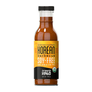 (2 Pack) Ocean'S Halo, Organic Soy-Free Spicy Korean BBQ Sauce, 12 Ounce