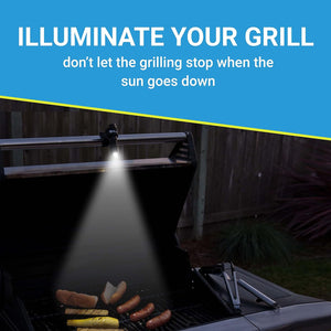 - LED Barbecue Grill Light - Safely Cook after the Sun Goes down - Universal Flex Mount Light - All-Weather Durability - Fits Almost All Grills