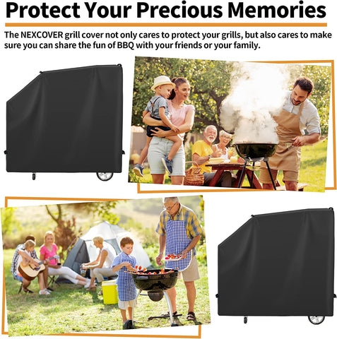 Image of NEXCOVER Grill Cover - Compatible with Masterbuilt Gravity Series 560 Digital Charcoal Grill, Waterproof Smoker Cover, Heavy Duty BBQ Cover, Fade Resistant Barbecue Cover, Anti-Uv & Weather Resistant.