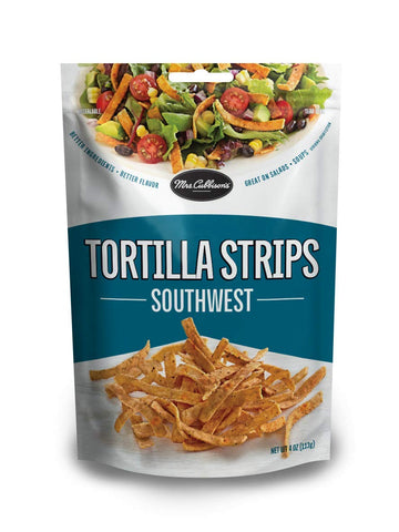 Image of Tortilla Strips - Santa Fe Style, Great for Snacking, Soup and Salad Topper - Southwest Flavor, 4 Ounce (Pack of 9)