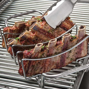 Broil King 62602 Rib Rack and Roast Support,Silver