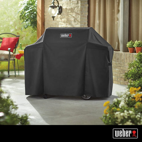 Image of Weber Genesis II 300 Series Premium Grill Cover, Heavy Duty and Waterproof, Fits Grill Widths up to 59 Inches
