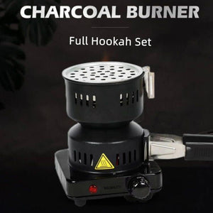 Electric Stove Coconut Charcoal Starter Hookah Coal Burner for Hookah Coal Burner with Detachable Handle Stainless Steel Grill & Rack Smart Heat Control Long Cable for BBQ Kitchen