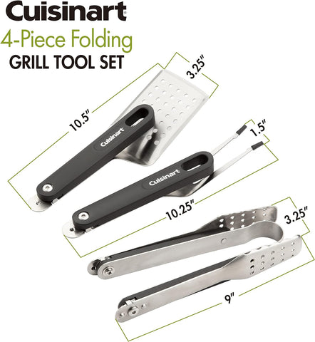 Image of CGS-1000 4-Piece Folding Grill Tool Set