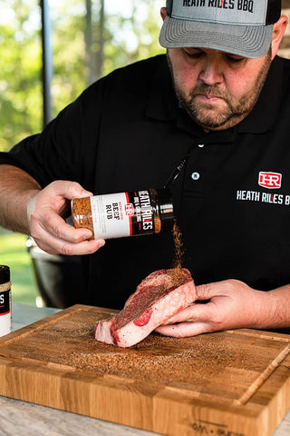 Image of Heath Riles BBQ Beef Rub Seasoning, Champion Pitmaster Recipe, Shaker Spice Mix, 11 Oz.