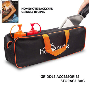 Homenote Griddle Accessories Kit, Exclusive Griddle Tools Spatulas Set for Blackstone - 8 Pcs Commercial Grade Flat Top Grill Accessories - Great for Outdoor BBQ, Teppanyaki and Camping