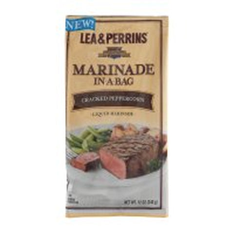 Image of Lea & Perrins Marinade In-A-Bag Cracked Peppercorn