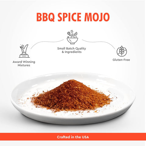 Image of BBQ Spice Mojo + Sweet Inferno Spice Rub Bundle | BBQ Rub for Salmon, Chicken, Pork, Beef & Veggies by