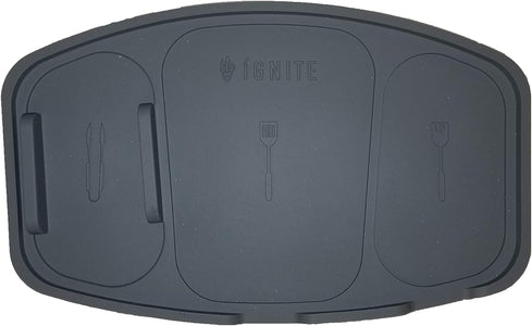 Ignite Silicone Grilling Trivet Is a 100% Nonslip Silicone Tool That Holds Tongs, Spatula & BASTING Brush Preventing Them from Contamination on the Grill'S Surface and Also Keeps Your Grill Clean.