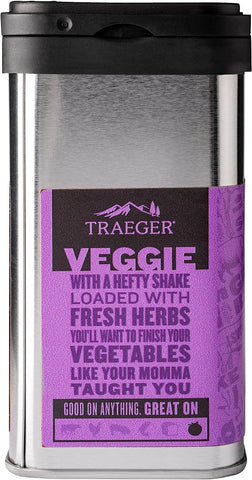 Image of Traeger Grills SPC182 Veggie Rub with Garlic & Herb Light Pink Label 6.75 Ounce (Pack of 1)