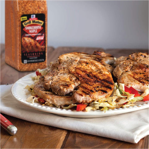 Image of Mccormick Grill Mates Smokehouse Maple Seasoning, 28 Oz - One 28 Ounce Container, Perfect on Pork Chops, Chicken, Burgers and More