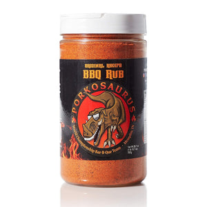 Porkosaurus World Championship BBQ Rub (757G) — No High Fructose Corn Syrup BBQ Products — Spice and Sweet BBQ Rub Seasoning