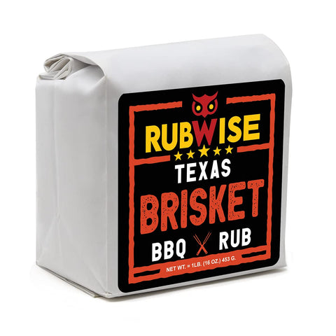Image of Texas Style Brisket Rub by Rubwise | Brisket BBQ Rub & Spices for Smoking and Grilling | Beef Seasoning Dry Rub | Smokey Savory Barbecue & Grill Blend | Great on Brisket, Steaks, Ribs & Burgers (1Lb)