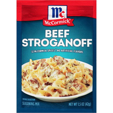 Image of Mccormick, Beef Stroganoff Seasoning Mix, 1.5 Oz