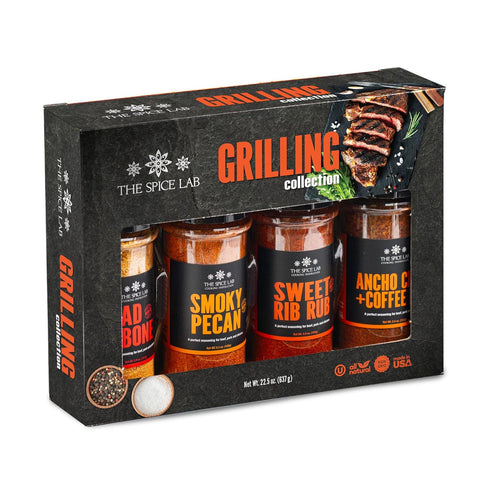 Image of BBQ Barbecue Spices and Seasonings Set - Ultimate Grilling Accessories Set - Gift Kit for Barbecues, Grilling, and Smoking - Great Gift for Men or Gift for Dad Made in the USA