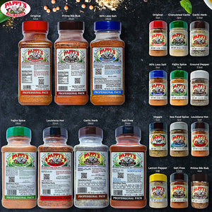 Pappy'S Choice Seasonings - Original. Perfect for Bbq and Smoked Brisket, Steak, Beef, Chicken, Fajita, Hogs, Rib, Seafood, Bagel, Popcorn, Jerk, Pizza and More.