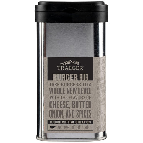 Image of Traeger Grills SPC215 Burger Rub with Onion, Garlic, & Cheese Flavor 8.50 Ounce (Pack of 1)