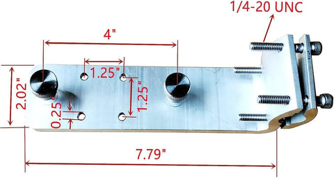 Image of 58182 Grill Rail Mount for RV Boat Camping In/Outboard 7/8" to 1-1/4" round or 1-1/4" Square Horizontal Railings