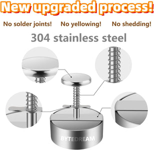 BYTEDREAM Burger Press,Burger Patty Maker Food Grade Stainless Steel Burger Mold, Free 100 Patty Crusts for Commercial and Home Use Beef Patties Sushi Potato Patties Party Grill