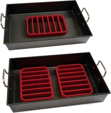 Image of Norpro, Red Rectangle Silicone Roasting Rack, 1 EA
