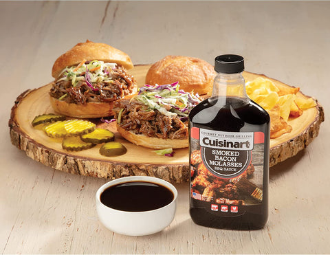Image of Cuisinart CGBS-014 Smoked Bacon Molasses BBQ, Premium Flavor and Blend for Marinade, Dip, Sauce or Glaze, 13 Oz Bottle